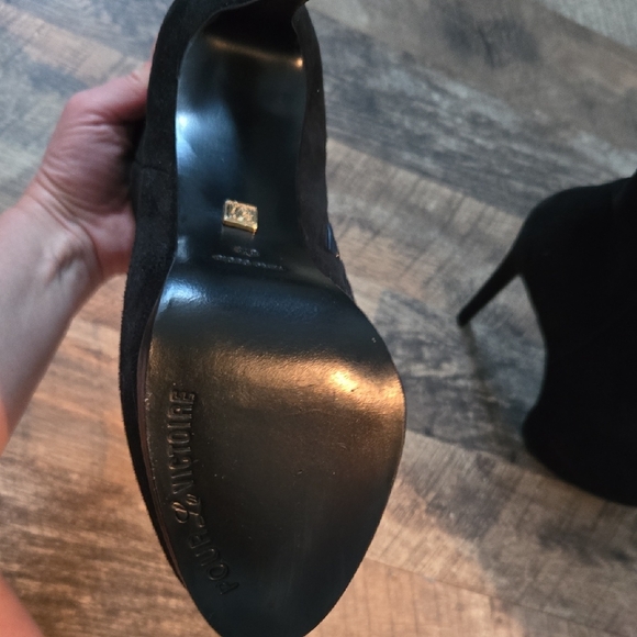 Pour La Victoire Black Heeled Boots - Picture 3 of 10